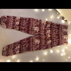 “The elephant pants” in red